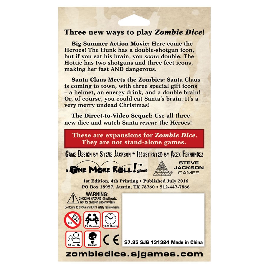 Zombie Dice : 2 Double Feature Expansion